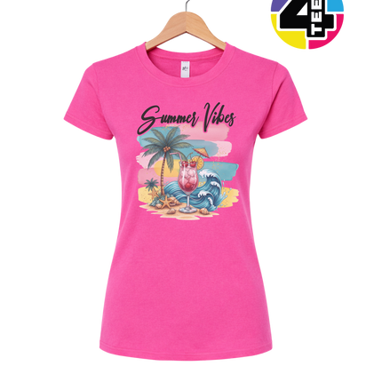 Summer Vibes Retro Beach Women's Tee
