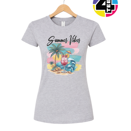 Summer Vibes Retro Beach Women's Tee