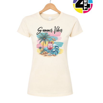 Summer Vibes Retro Beach Women's Tee
