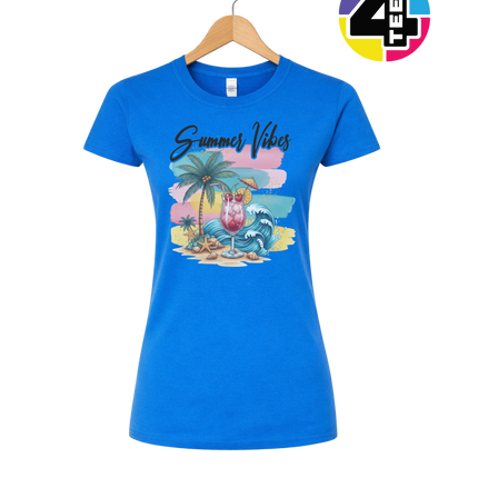Summer Vibes Retro Beach Women's Tee