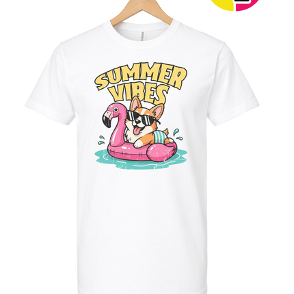 Funny Dog Summer Pool Float Tee