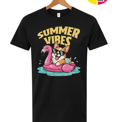 Funny Dog Summer Pool Float Tee