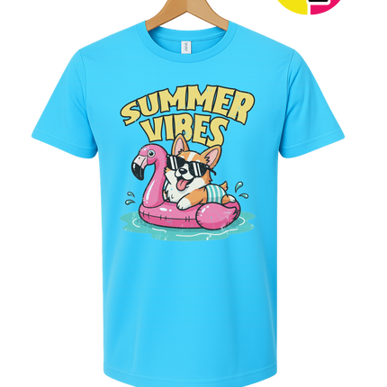 Funny Dog Summer Pool Float Tee