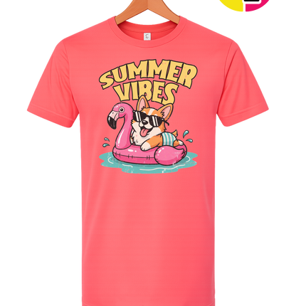 Funny Dog Summer Pool Float Tee