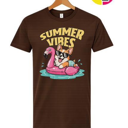 Funny Dog Summer Pool Float Tee