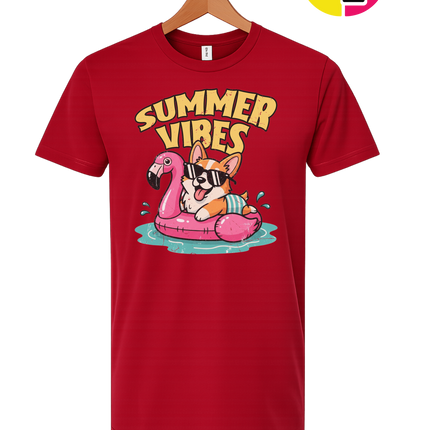 Funny Dog Summer Pool Float Tee