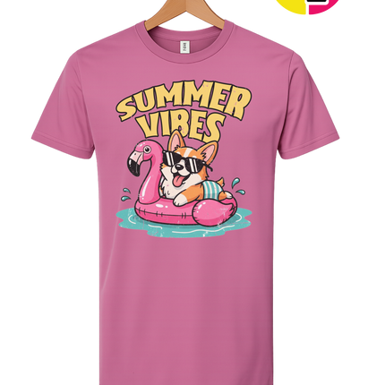 Funny Dog Summer Pool Float Tee