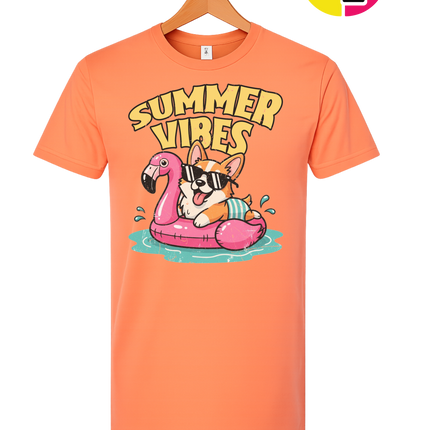 Funny Dog Summer Pool Float Tee