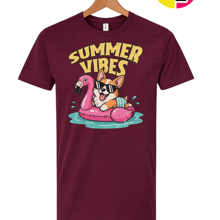 Funny Dog Summer Pool Float Tee