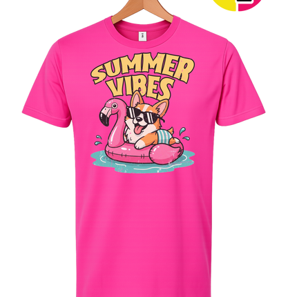 Funny Dog Summer Pool Float Tee