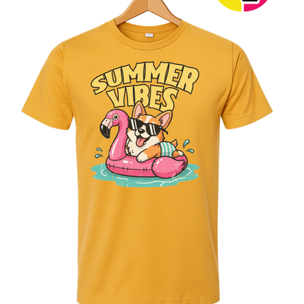 Funny Dog Summer Pool Float Tee