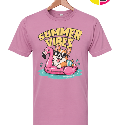 Funny Dog Summer Pool Float Tee