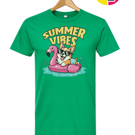 Funny Dog Summer Pool Float Tee