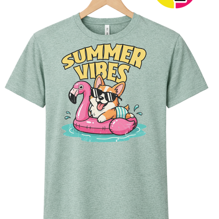 Funny Dog Summer Pool Float Tee