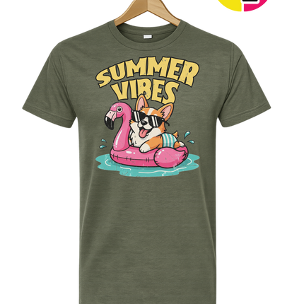 Funny Dog Summer Pool Float Tee
