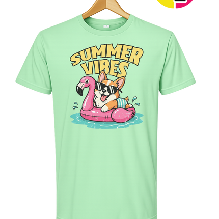 Funny Dog Summer Pool Float Tee