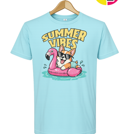 Funny Dog Summer Pool Float Tee