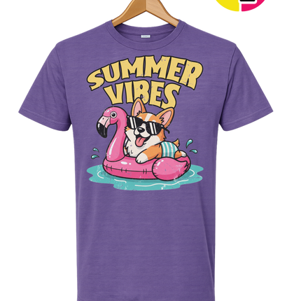 Funny Dog Summer Pool Float Tee