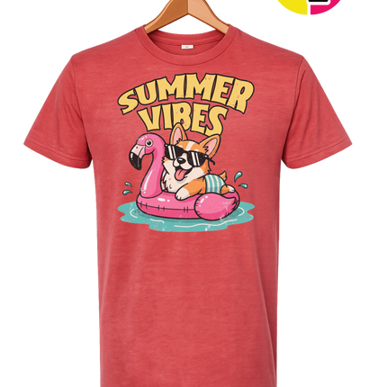 Funny Dog Summer Pool Float Tee