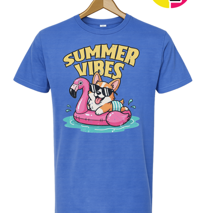 Funny Dog Summer Pool Float Tee