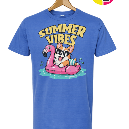 Funny Dog Summer Pool Float Tee