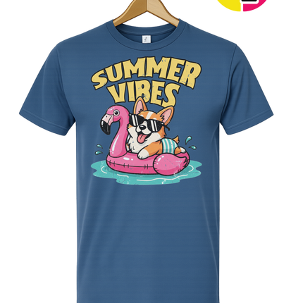 Funny Dog Summer Pool Float Tee
