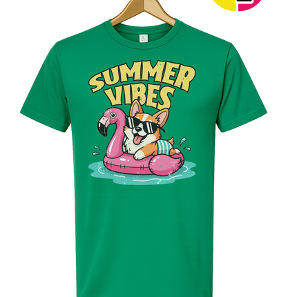 Funny Dog Summer Pool Float Tee
