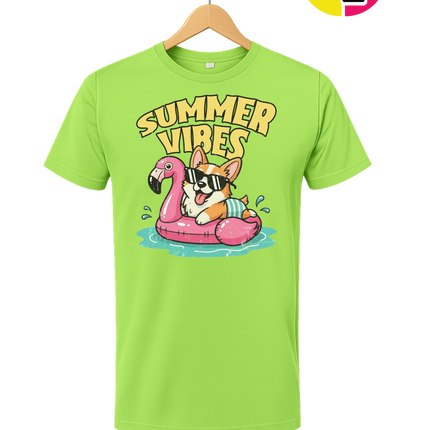 Funny Dog Summer Pool Float Tee