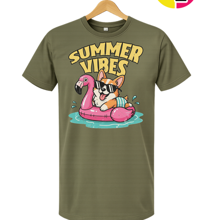 Funny Dog Summer Pool Float Tee