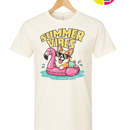 Funny Dog Summer Pool Float Tee