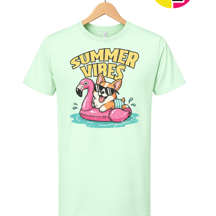 Funny Dog Summer Pool Float Tee