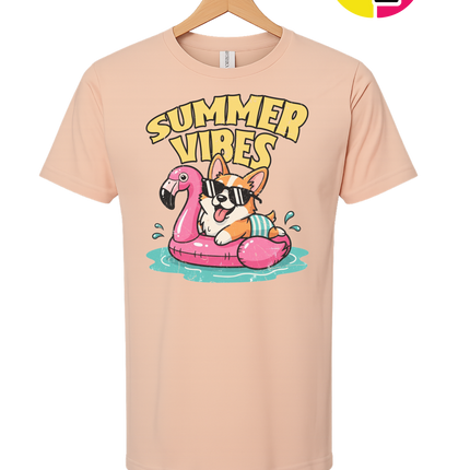 Funny Dog Summer Pool Float Tee