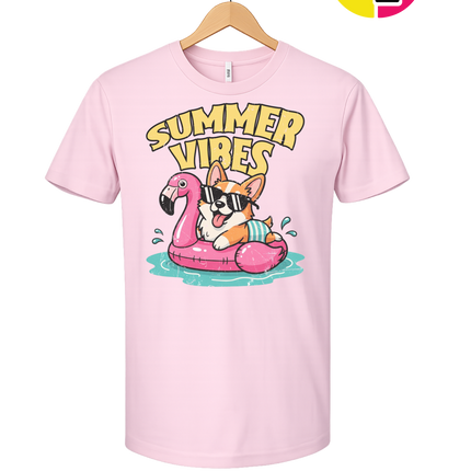 Funny Dog Summer Pool Float Tee