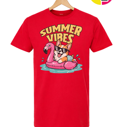 Funny Dog Summer Pool Float Tee