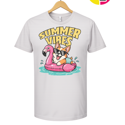 Funny Dog Summer Pool Float Tee
