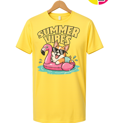 Funny Dog Summer Pool Float Tee