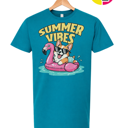 Funny Dog Summer Pool Float Tee