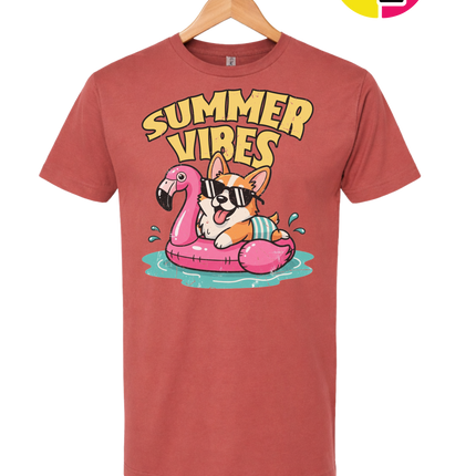 Funny Dog Summer Pool Float Tee
