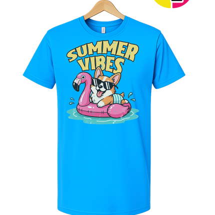 Funny Dog Summer Pool Float Tee