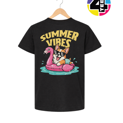 Funny Dog Summer Pool Float Youth Tee