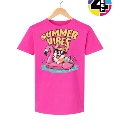 Funny Dog Summer Pool Float Youth Tee