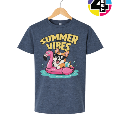 Funny Dog Summer Pool Float Youth Tee