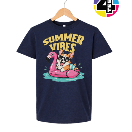 Funny Dog Summer Pool Float Youth Tee