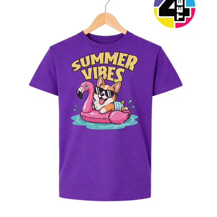 Funny Dog Summer Pool Float Youth Tee