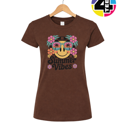 Summer Vibes Smiley Face Women's Tee