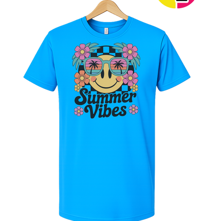 Summer Vibes Smiley Face Tee