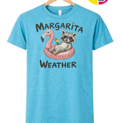 Margarita Weather Raccoon Summer Tee