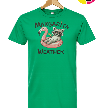 Margarita Weather Raccoon Summer Tee