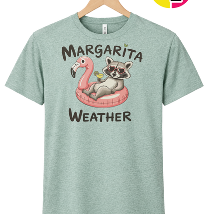 Margarita Weather Raccoon Summer Tee