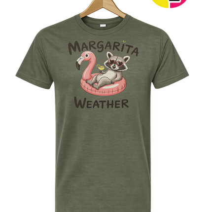 Margarita Weather Raccoon Summer Tee